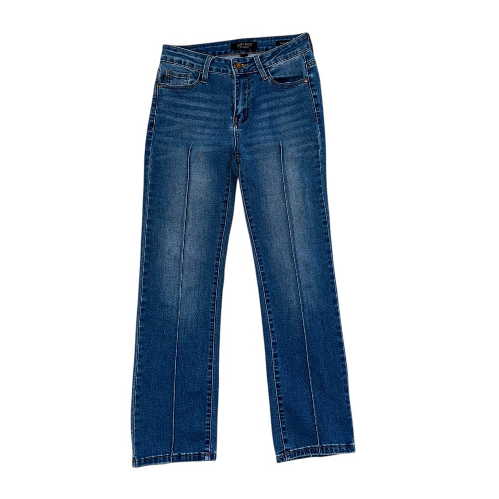Front Seam Wide Straight Leg Judy Blue Jeans Size 27